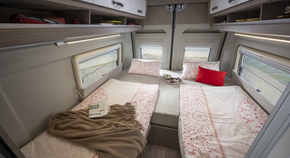 Por último, camas también para los caravanistas altos | Una cama individual con una longitud de 208 cm